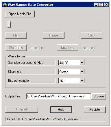 WAV Sample Rate Converter